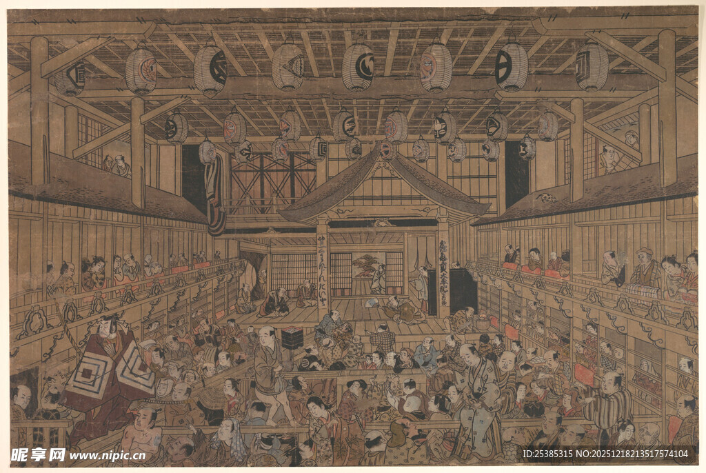 古代盛大场景人物活动画