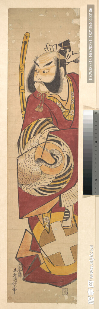 传统日式浮世绘艺术画作