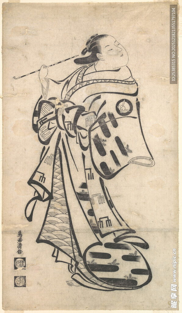 日本传统服饰人物画像