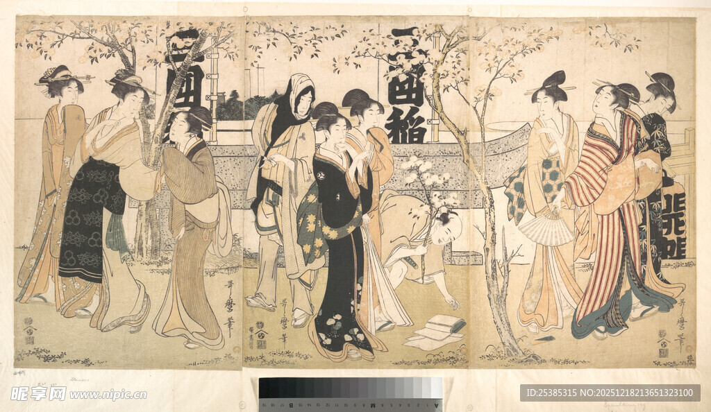 古代人物场景绘画