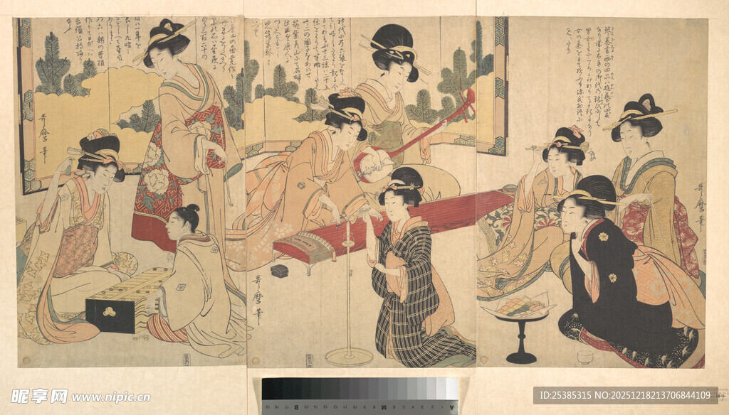 古代宴饮场景图