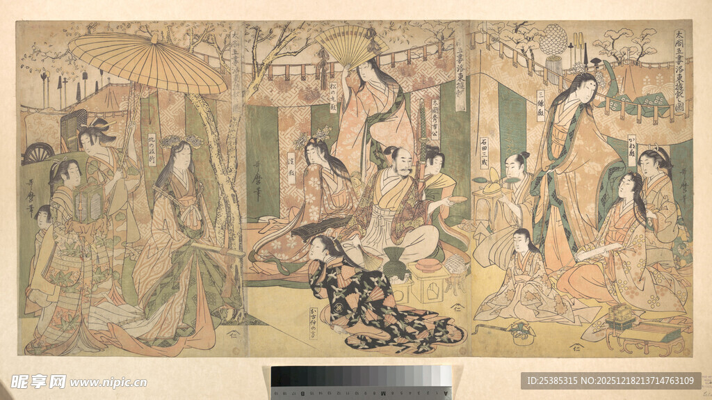 古代神话人物画卷场景