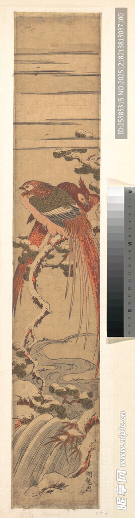 传统中式卷轴装饰画