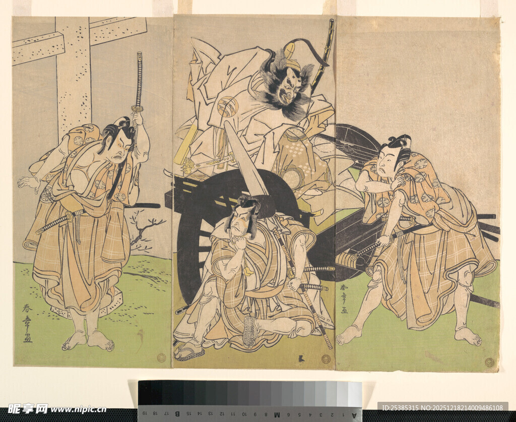 古代力士竞技场景图