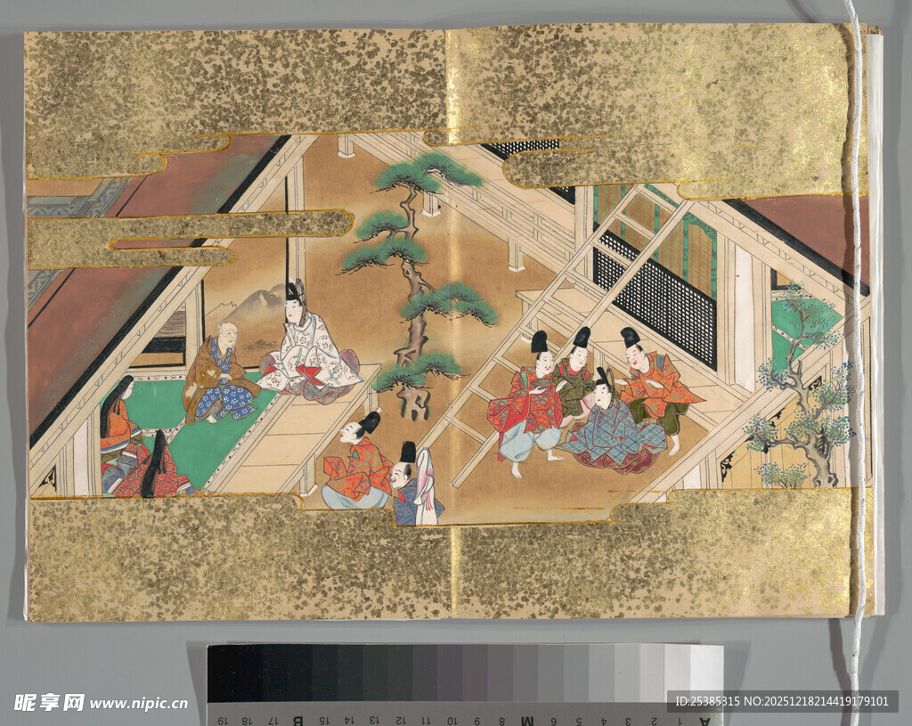 日本传统绘卷场景