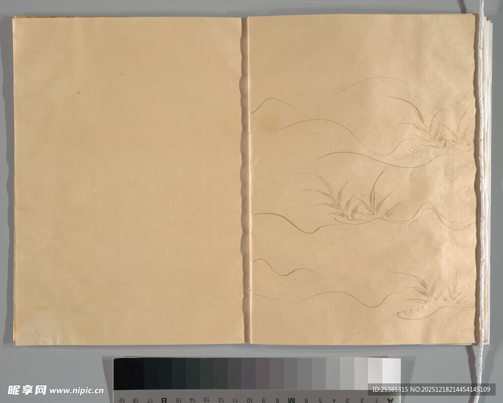 古旧纸张纹理画面