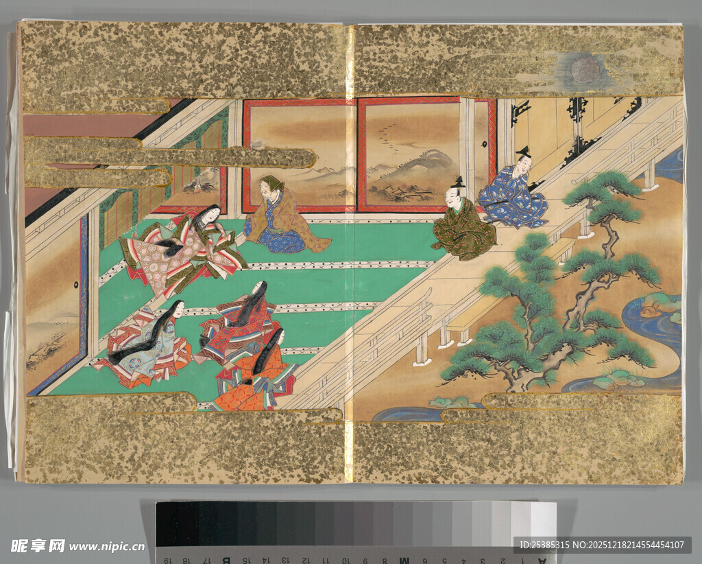 日式传统屏风绘画艺术