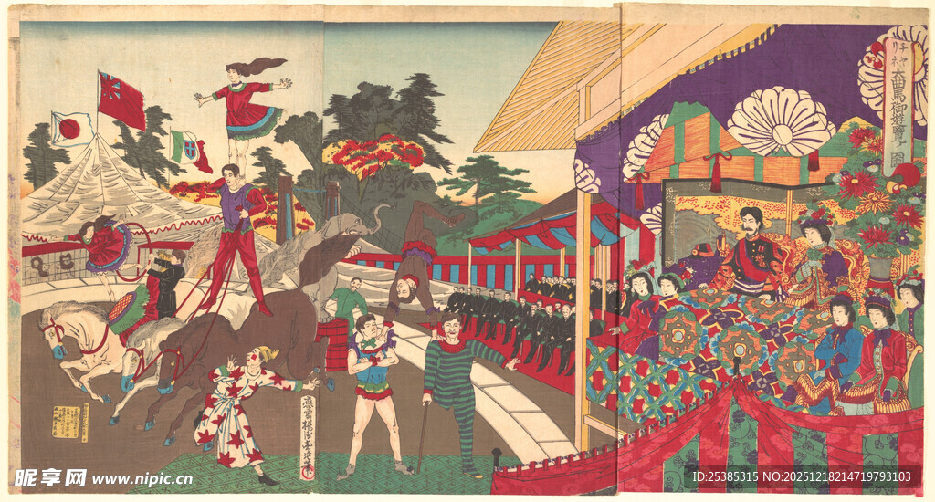 古代热闹市集场景图