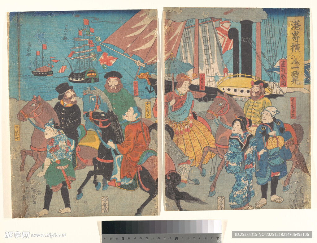 古代行军场景画作