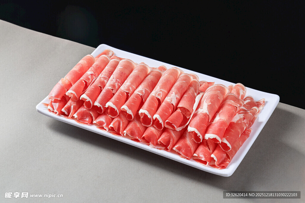 新鲜牛肉卷