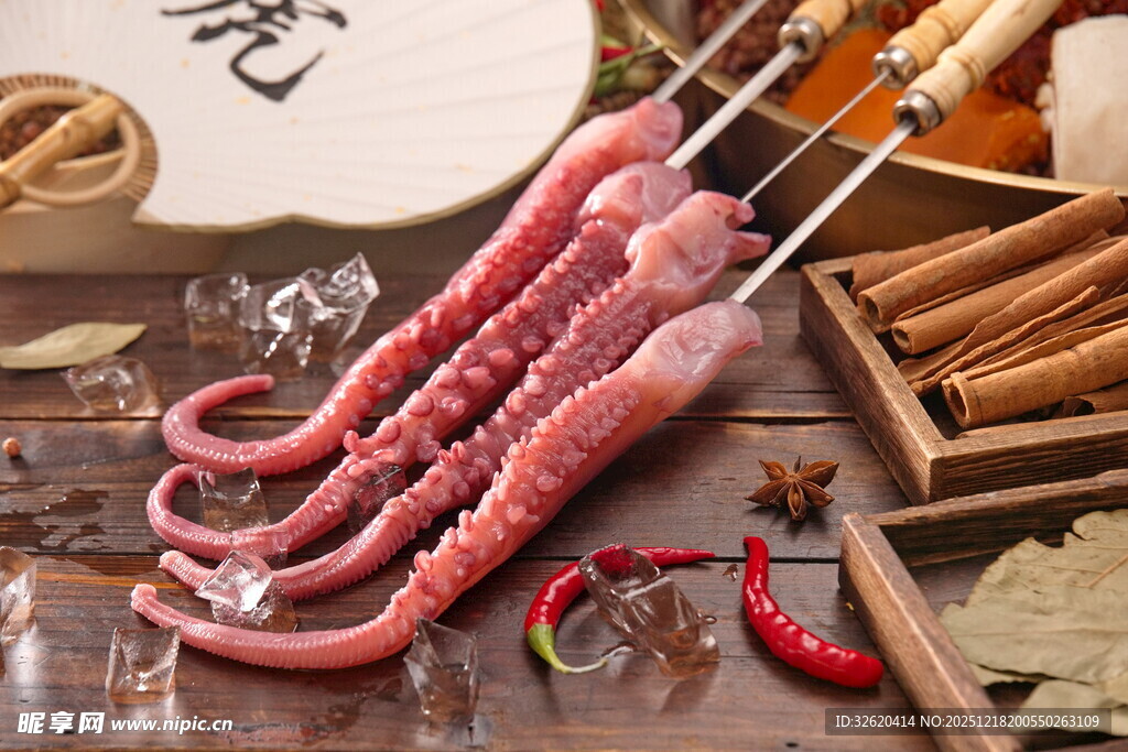 烤鱿鱼串