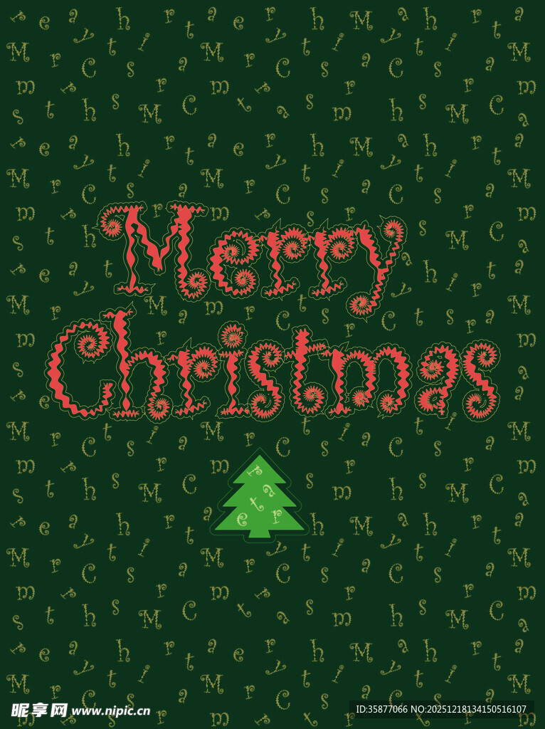 圣诞快乐祝福语背景图