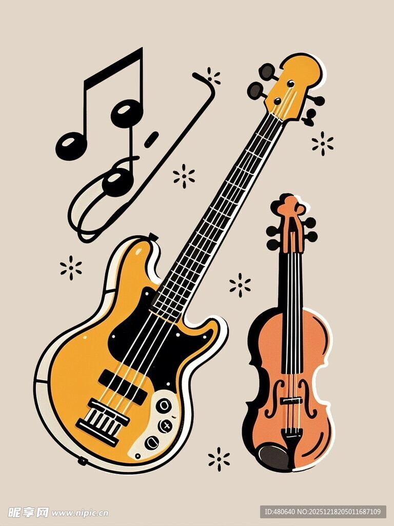 吉他与小提琴的音乐世界