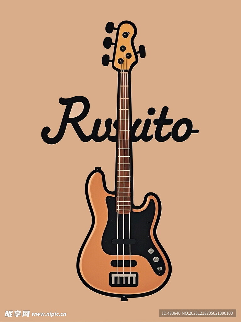 复古风格鲁伊托电吉他