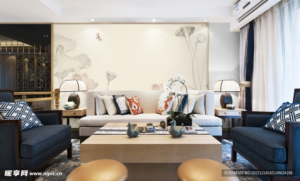 现代简约风客厅室内场景