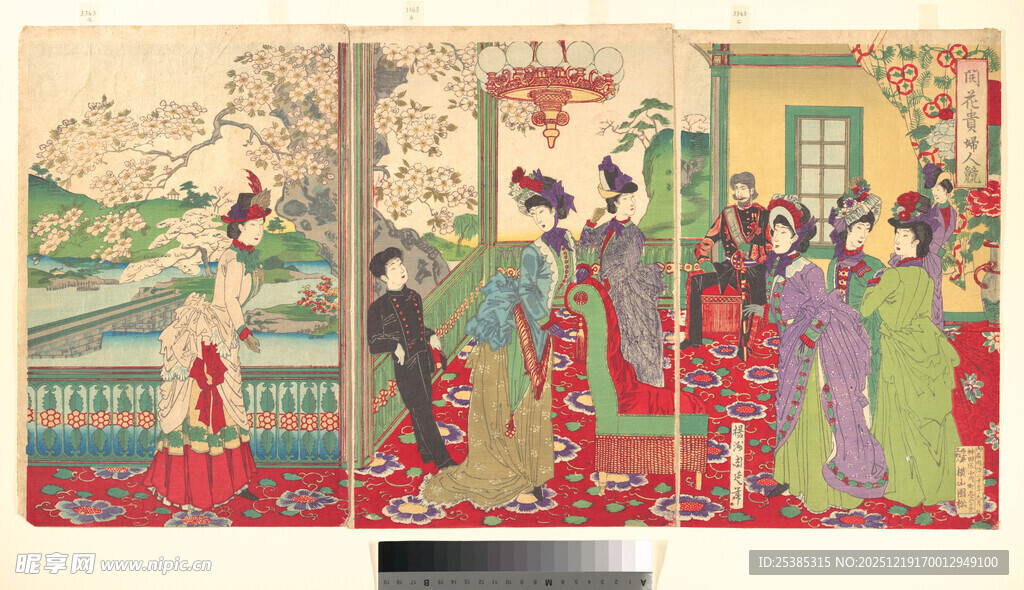 古代人物屏风画艺术图景