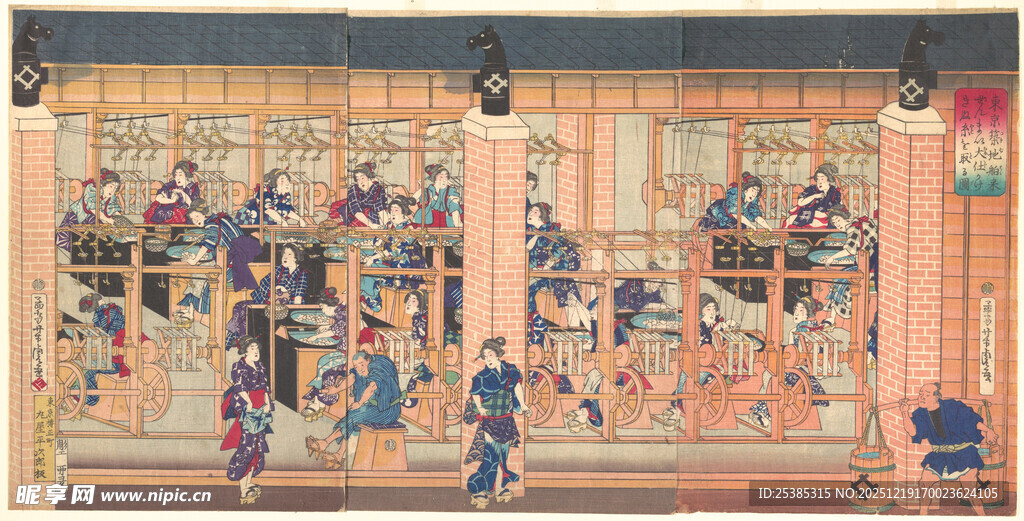 古代热闹市集场景图