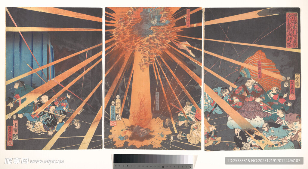 复古风格舞台灯光绚丽场景