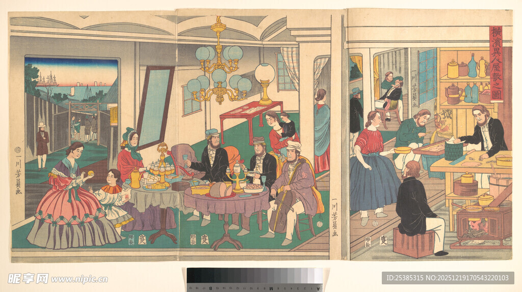 古代热闹场景风俗画