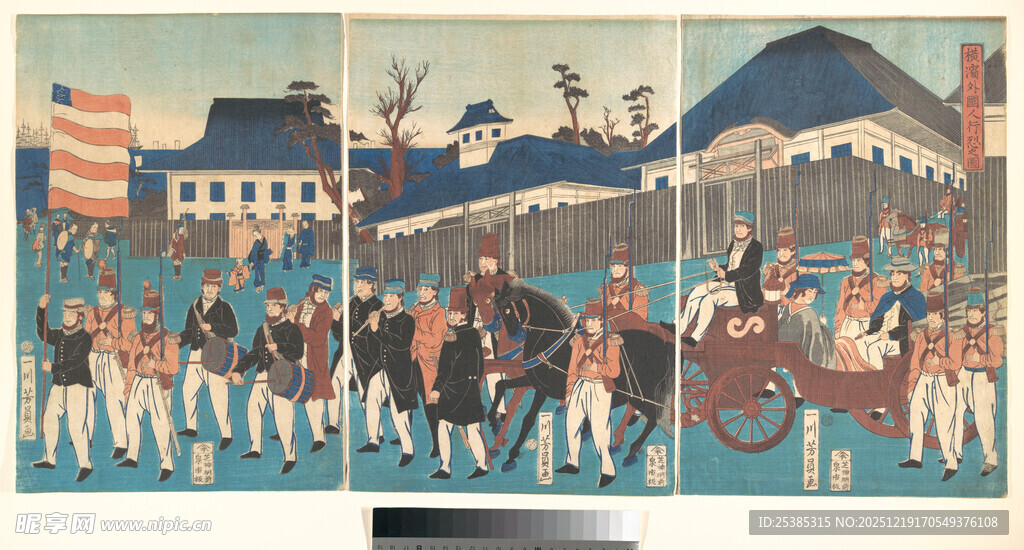 古代出行场景画作