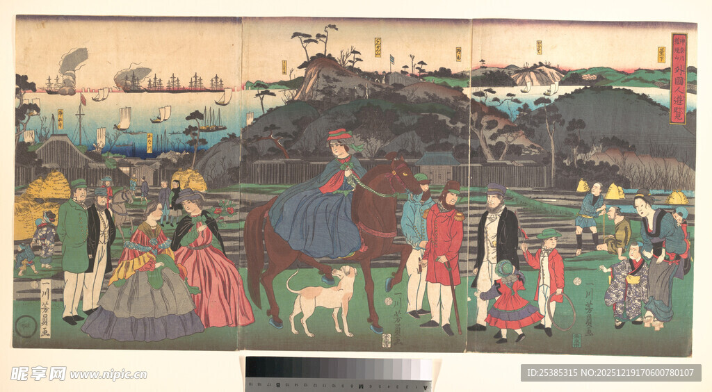 古代人物场景绘画