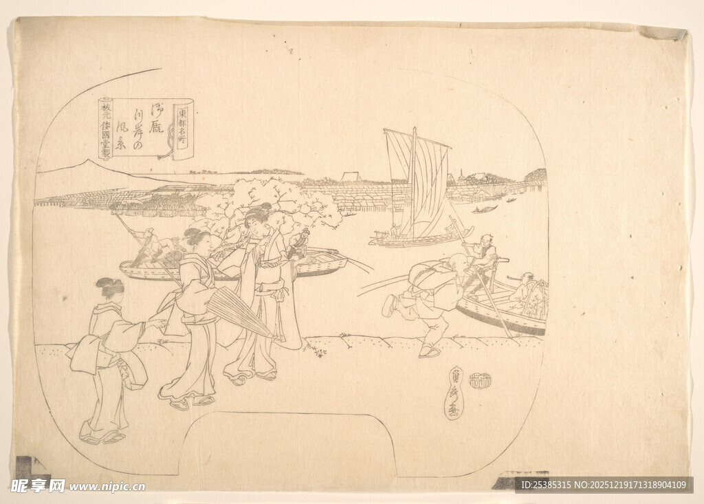 复古场景手绘图