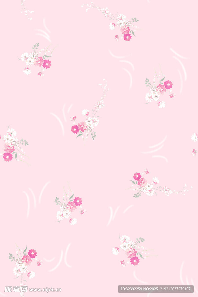 粉色花卉图案背景