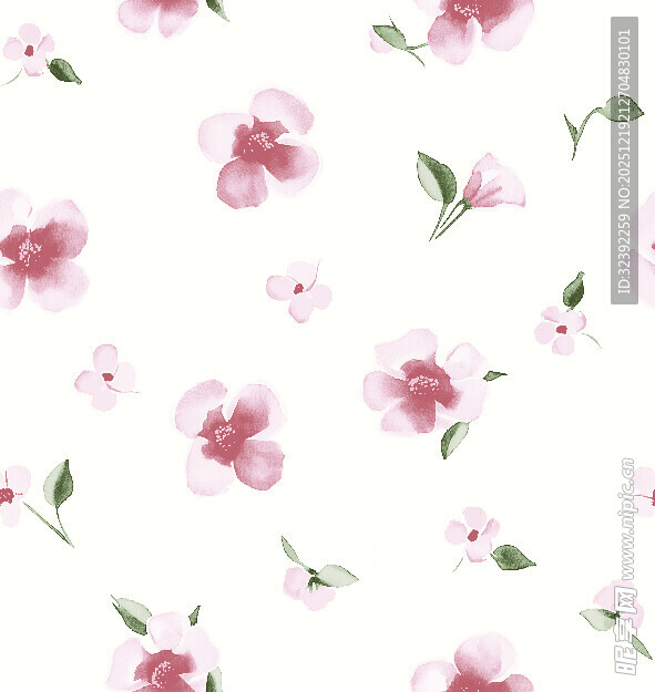 粉色花卉图案背景