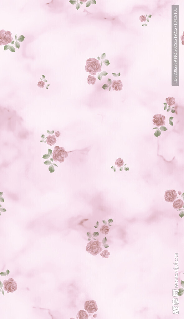 粉色花卉梦幻纹理背景