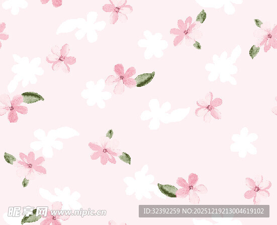 粉色花卉图案背景