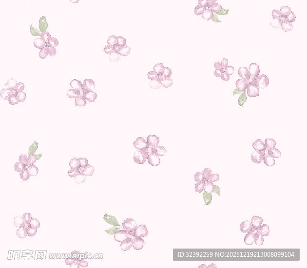 粉色小花简约背景图案