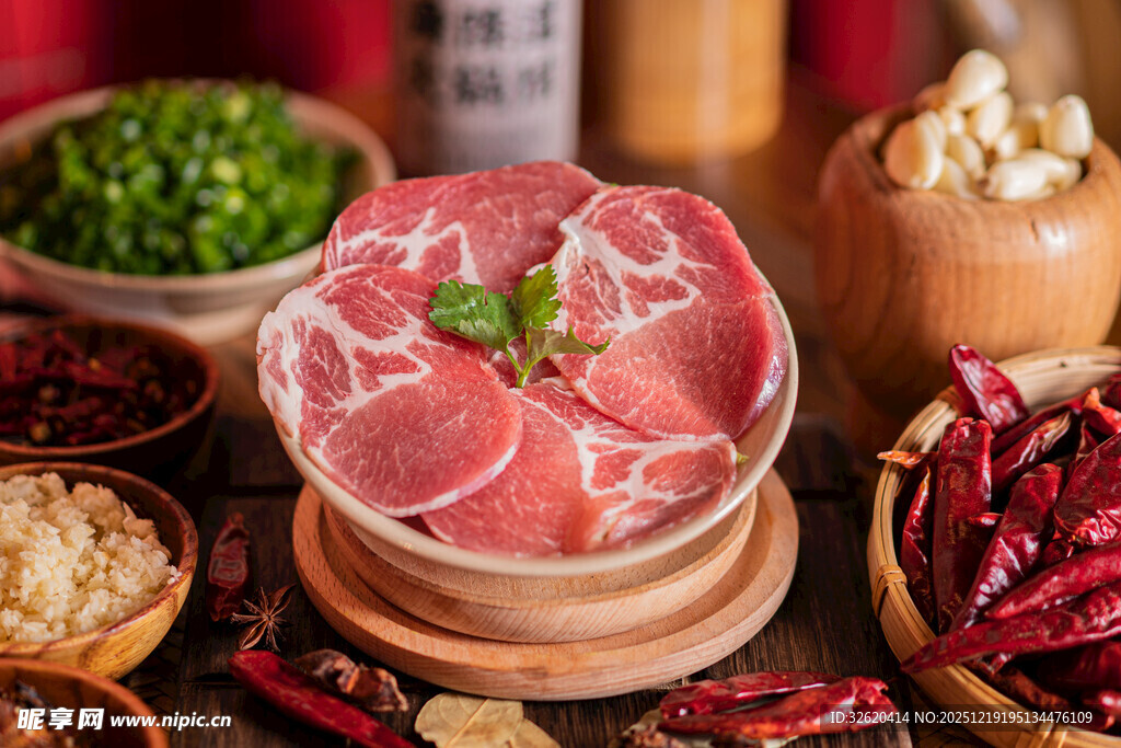 新鲜肉片