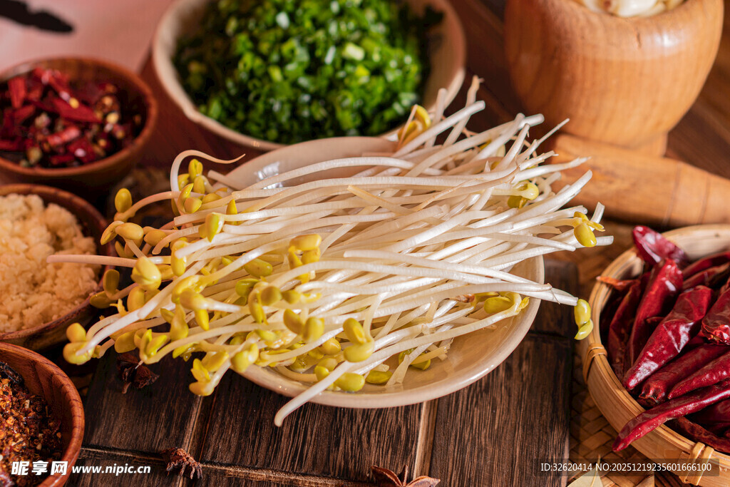 新鲜豆芽