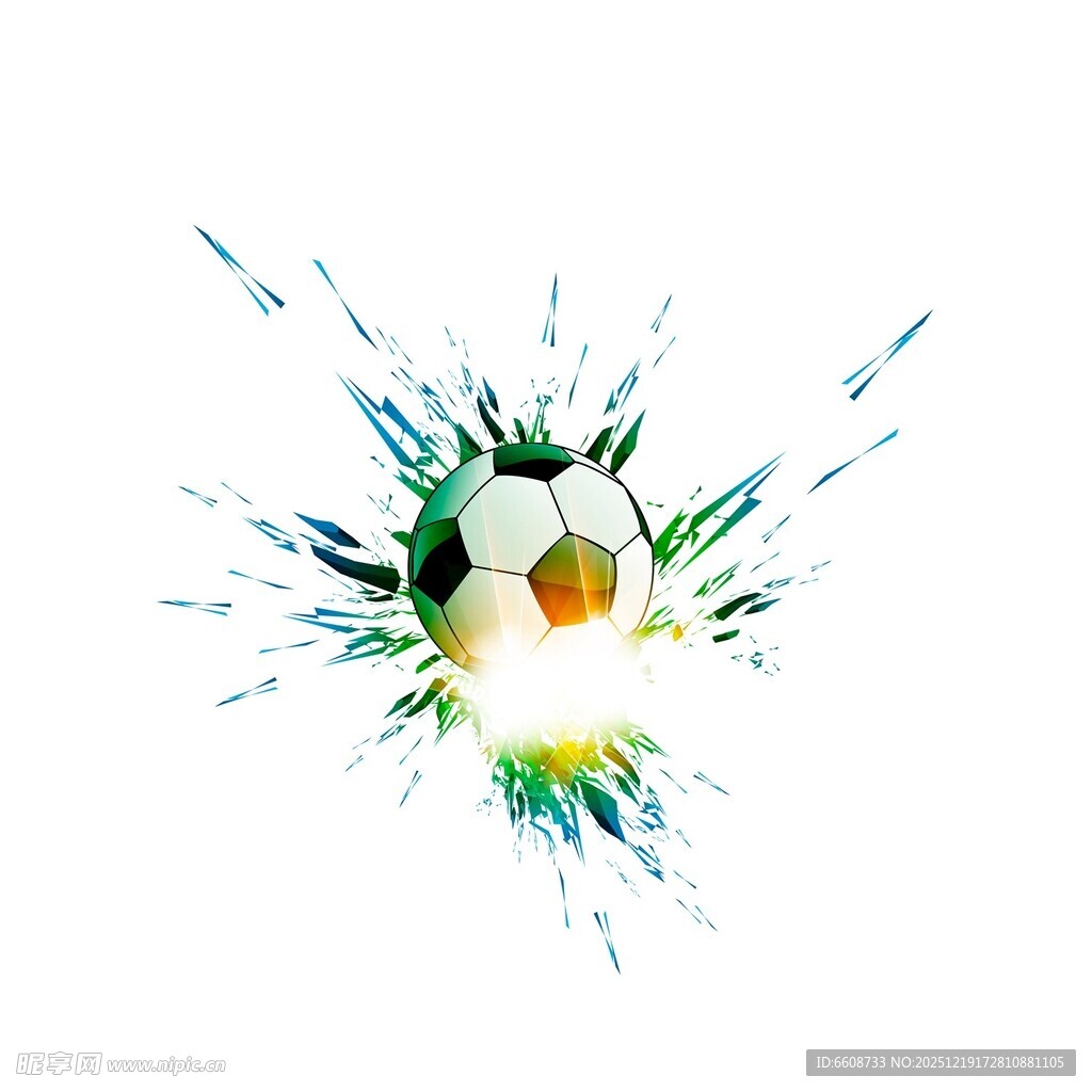 足球水花特效图