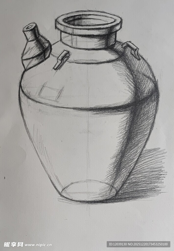 素描陶罐
