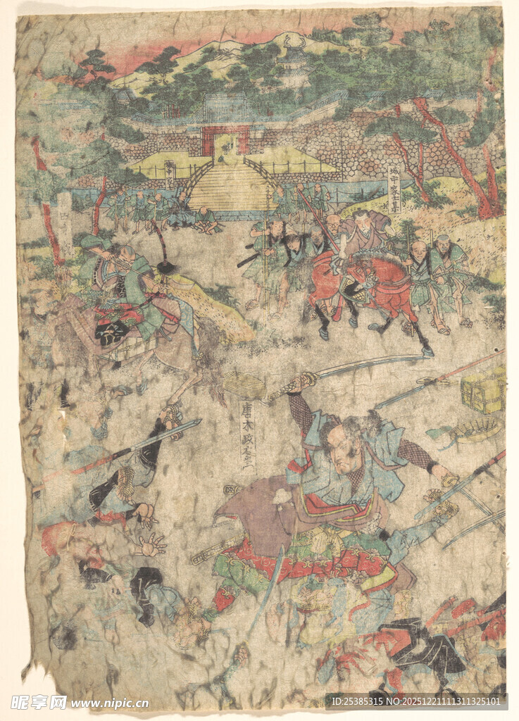 古代战争场景画作