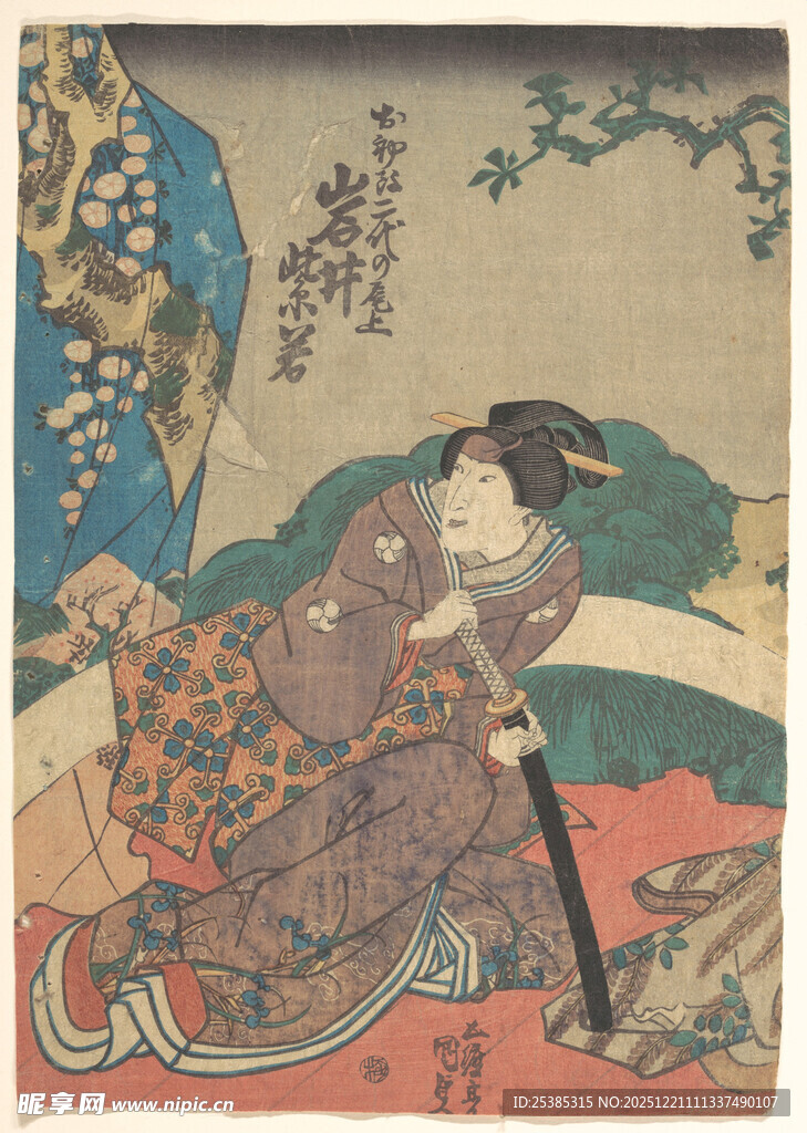 日本传统绘画中的人物场景