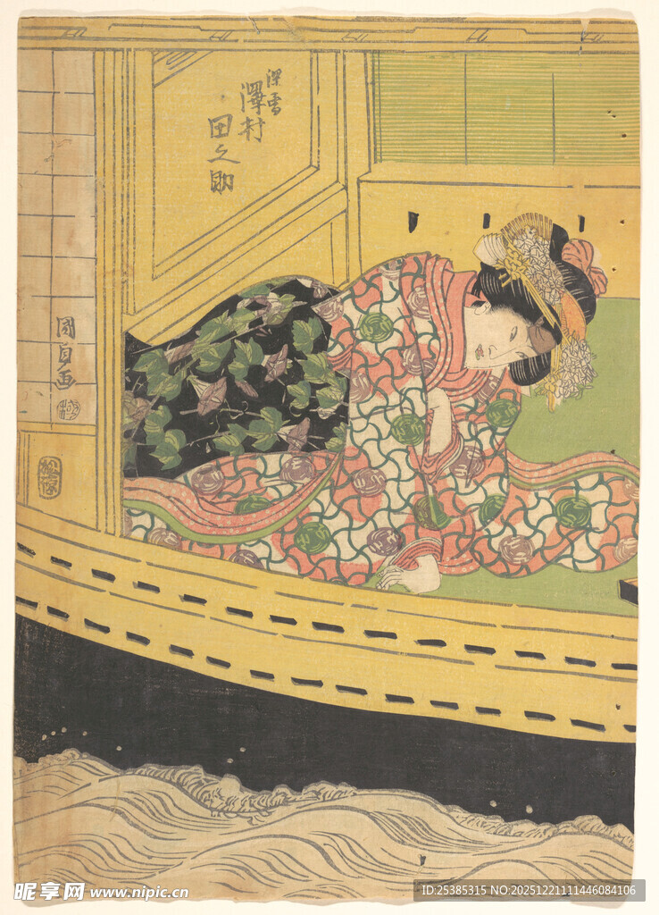 日本传统绘画中的人物场景