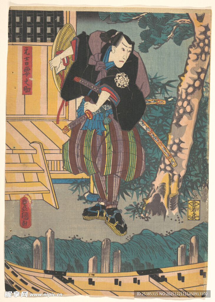 日本传统绘画中的人物场景