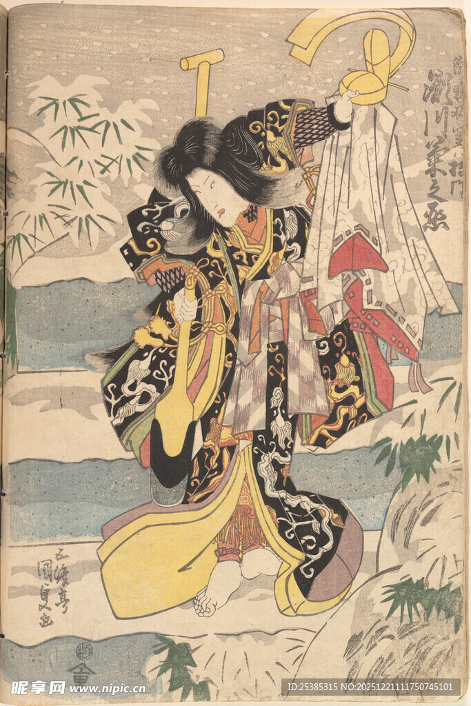 日本传统武士绘画形象