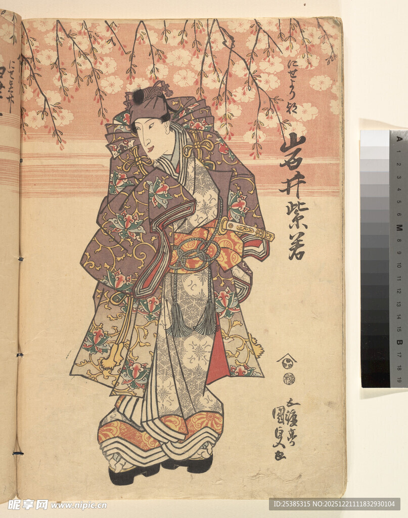 古代华丽服饰人物画像