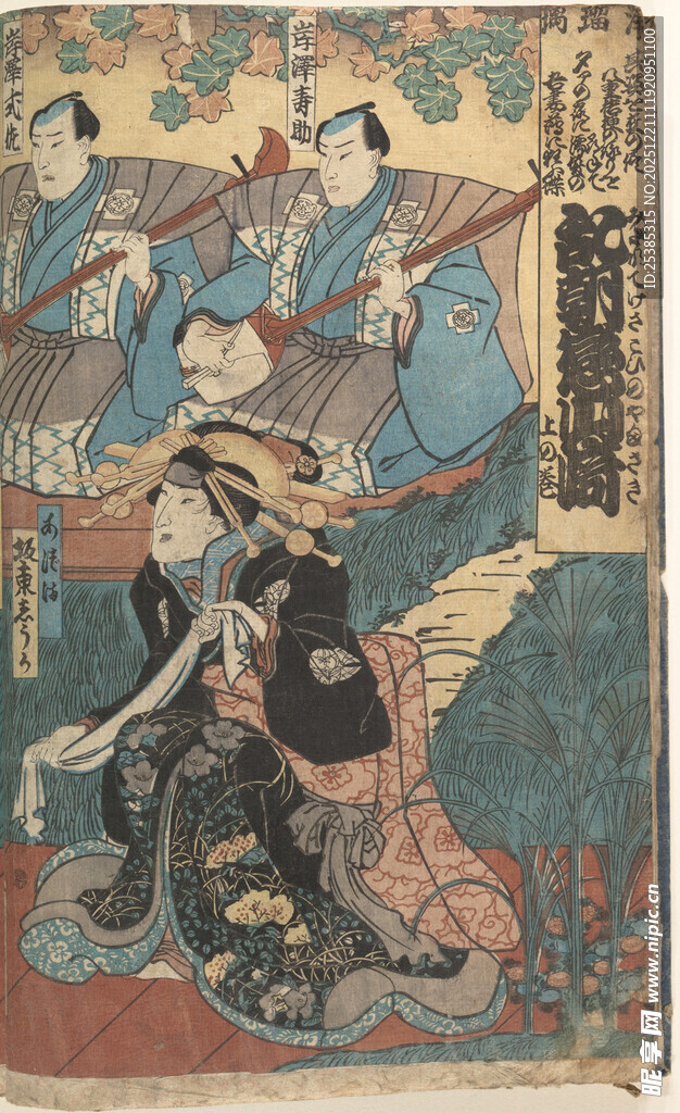 古代人物场景绘画