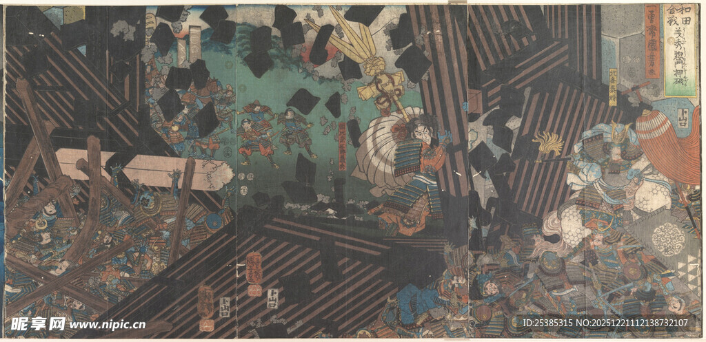 古代市井繁华场景图