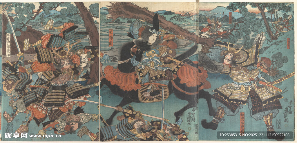 古代战争场景绘画