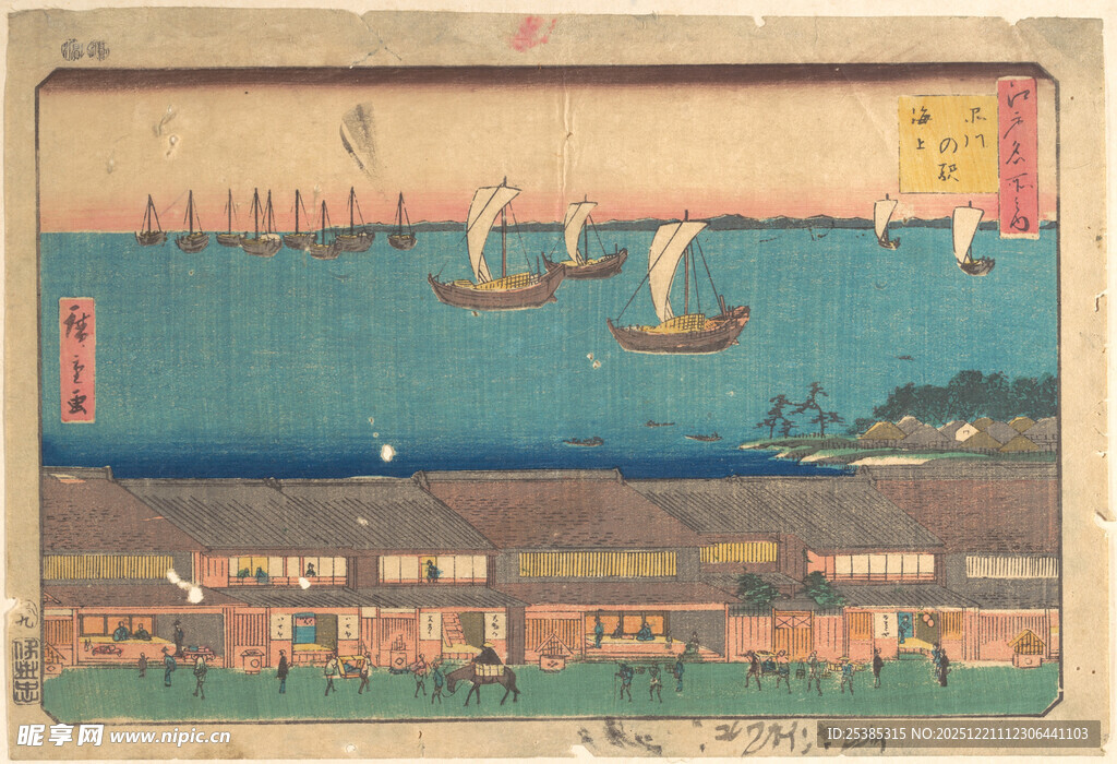 古代海上航行场景画作