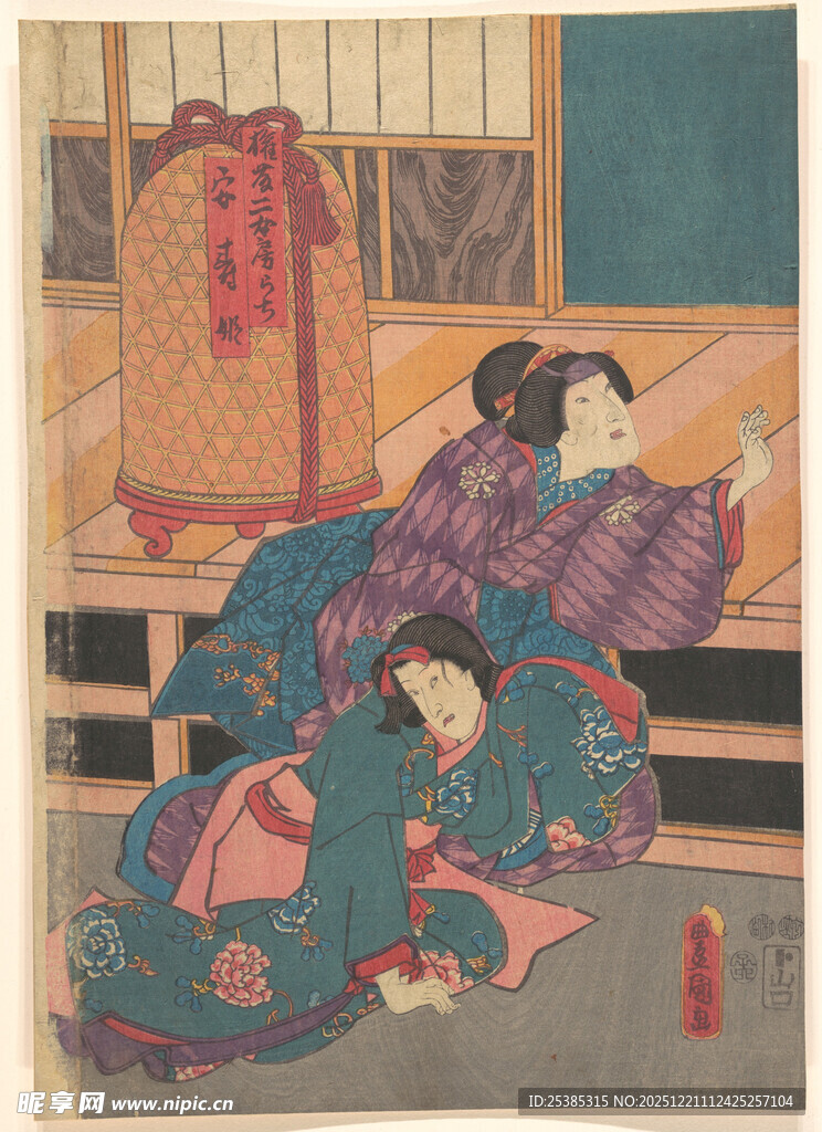 日本传统服饰女子场景