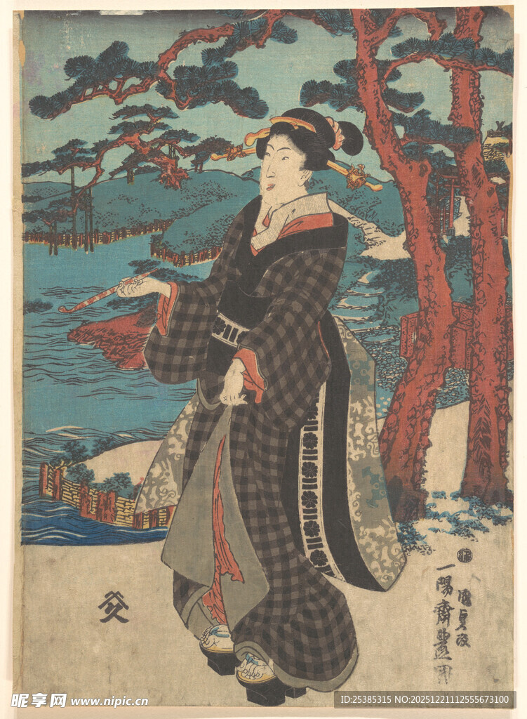 身着和服的日本女子