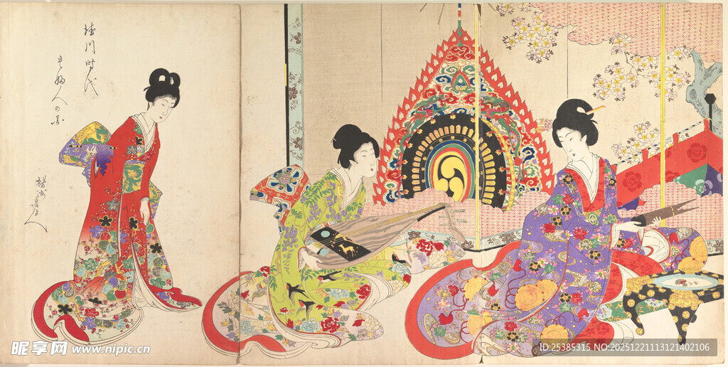 唐代仕女图尽显古典雅韵