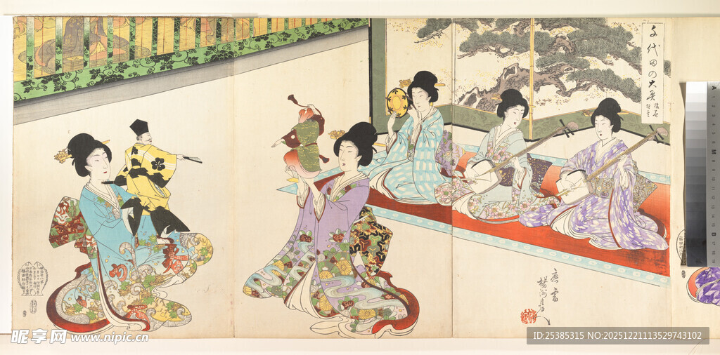 古代女子雅集场景