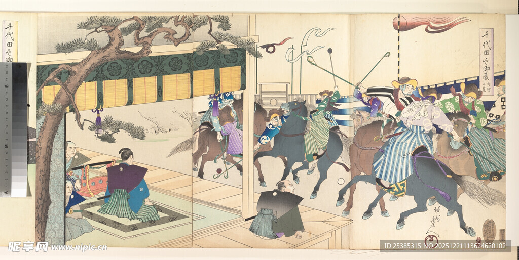 古代马球竞技场景图